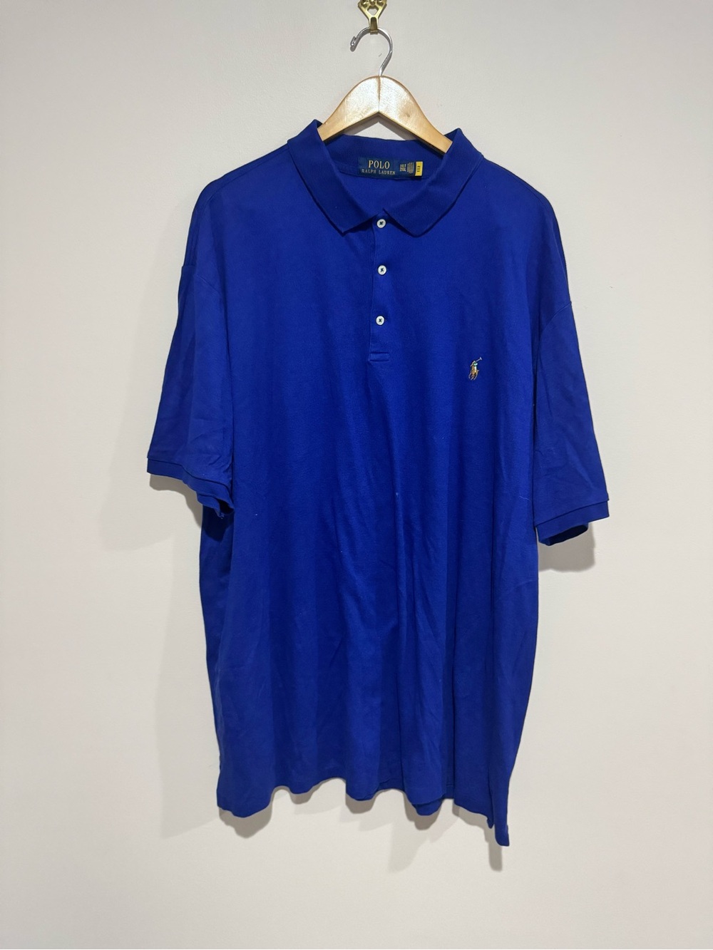 Polo Ralph Lauren Mens Size 2XLT Color Blue Polo Shirt